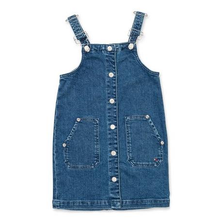 TOMMY HILFIGER PINAFORE DENIM DRESS KLEID 
