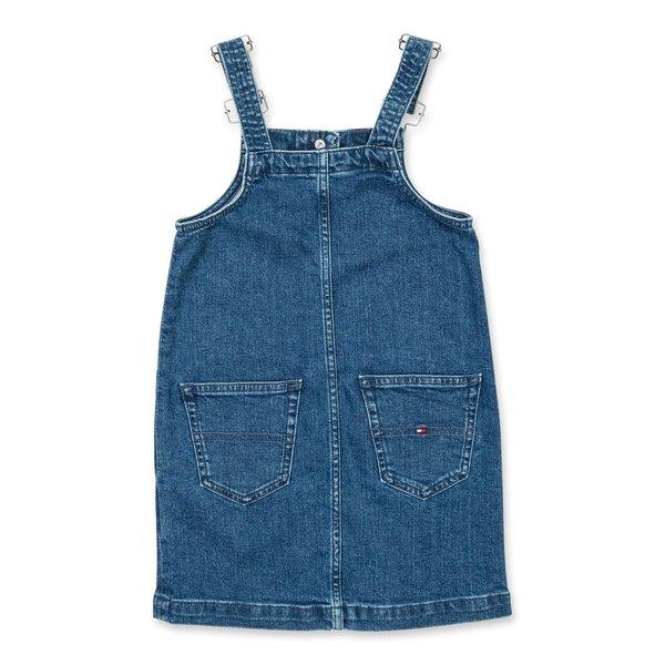 TOMMY HILFIGER PINAFORE DENIM DRESS KLEID 