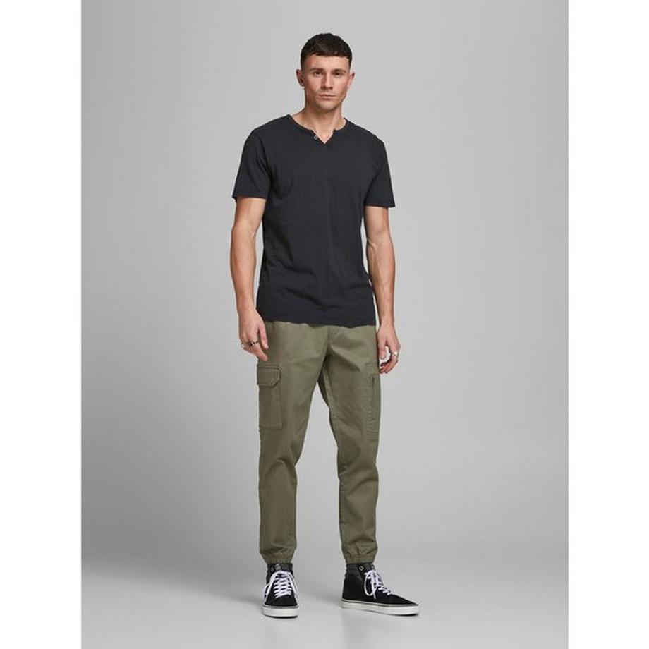 JACK & JONES Split Neck Kurzarm T-Shirt  