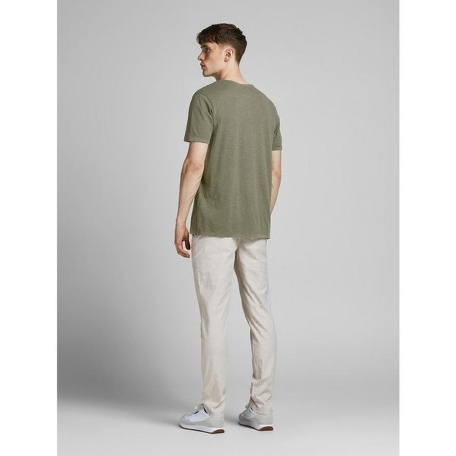 JACK & JONES T-shirt Col Fendu Manches Courtes  