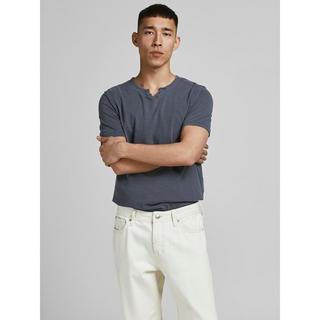 JACK & JONES Split Neck Kurzarm T-Shirt  