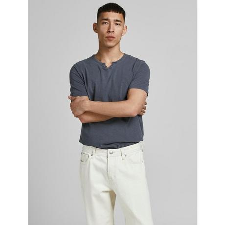 JACK & JONES Split Neck Kurzarm T-Shirt  