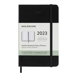 MOLESKINE Wochenkalender mit Notizbuch 2023  Black