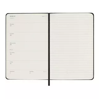 MOLESKINE Wochenkalender mit Notizbuch 2023  Black