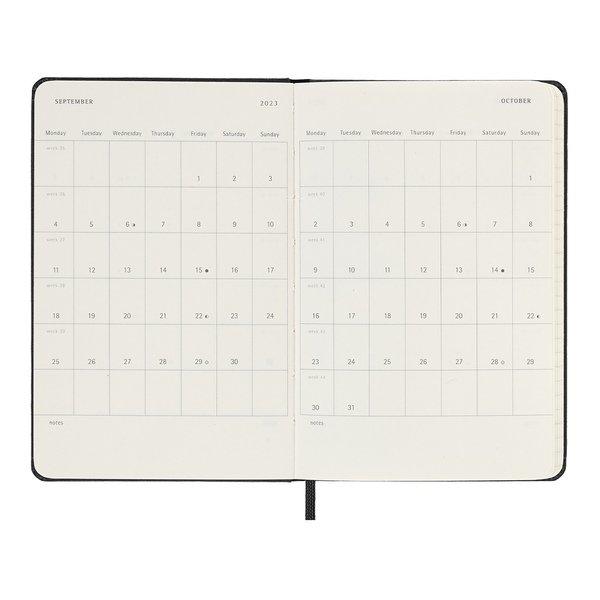 MOLESKINE Wochenkalender mit Notizbuch 2023  Black