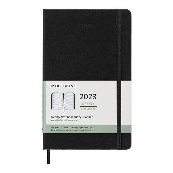 MOLESKINE Wochenkalender mit Notizbuch 2023  Black