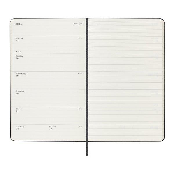 MOLESKINE Wochenkalender mit Notizbuch 2023  Black
