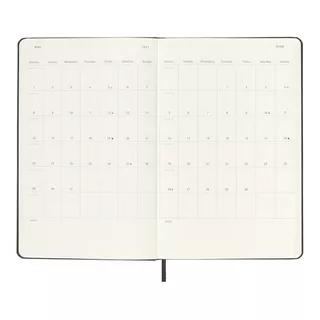 MOLESKINE Wochenkalender mit Notizbuch 2023  Black