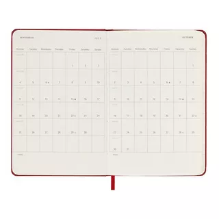 MOLESKINE Wochenkalender mit Notizbuch 2023  Rot