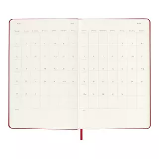 MOLESKINE Calendario settimanale con taccuino 2023  Rosso