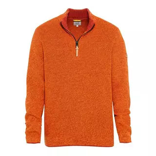 Camel Active Stehkragen-Pullover, Half-Zip  Orange 3