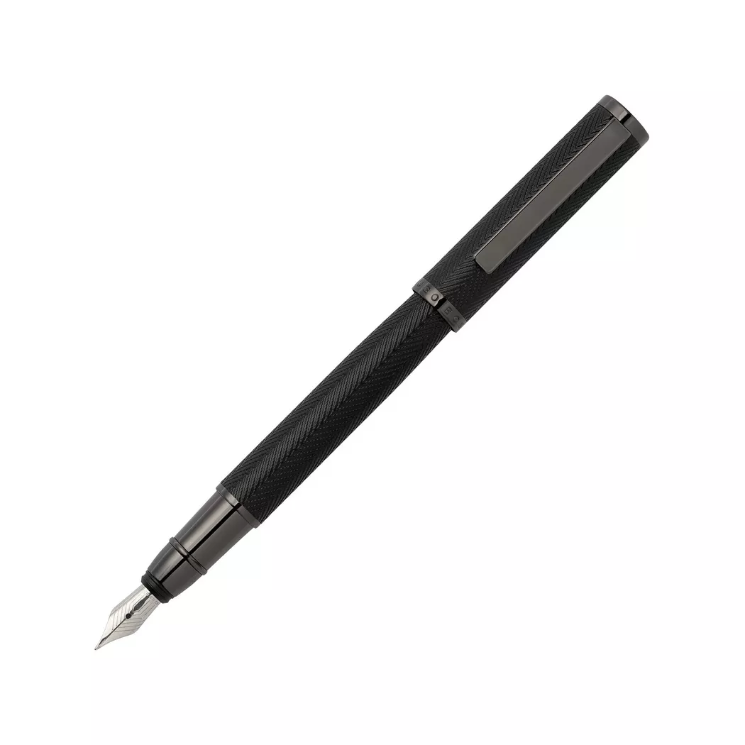 Hugo Boss - Füllfederhalter, 140 mm, Grau