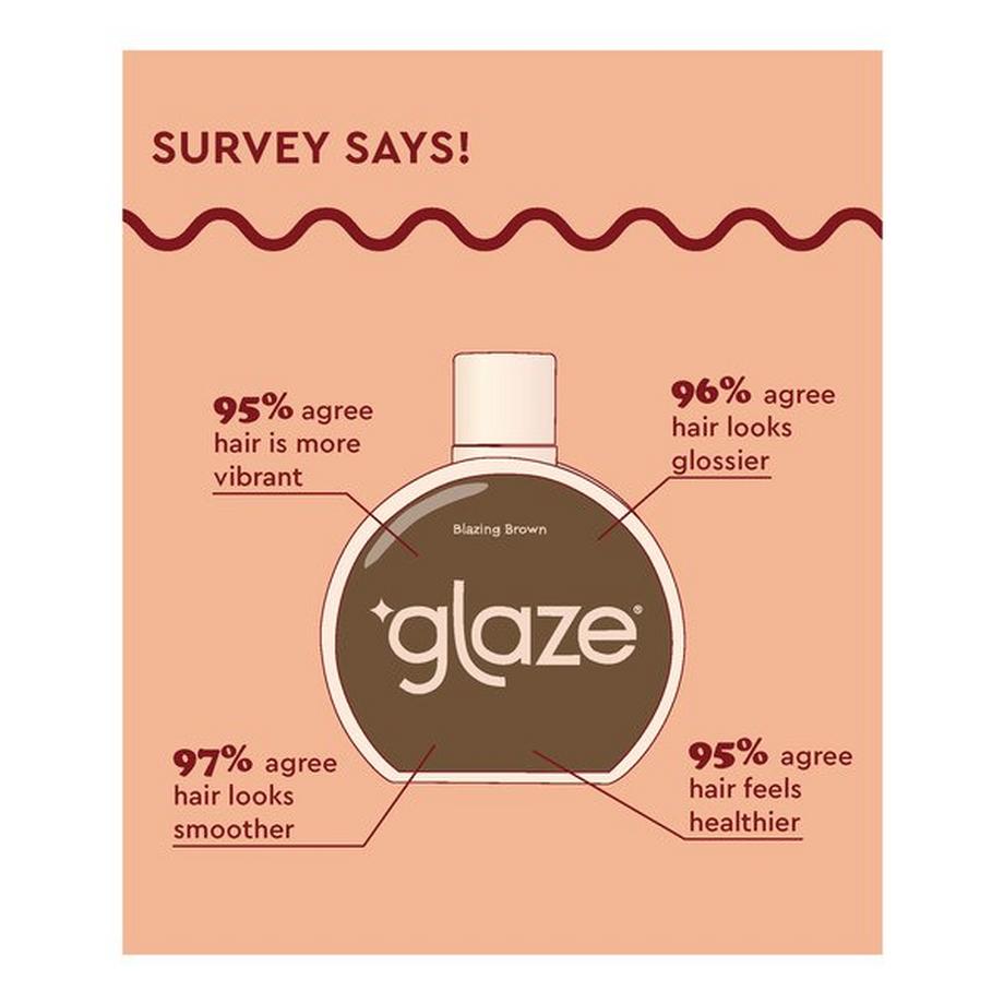 Glaze  Super Color Conditioning Hair Gloss Blazing Brown for Brunettes 