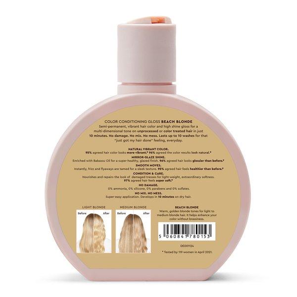 Glaze Color Cond. Gloss Beach Blonde Super Color Conditioning Hair Gloss Beach Blonde 