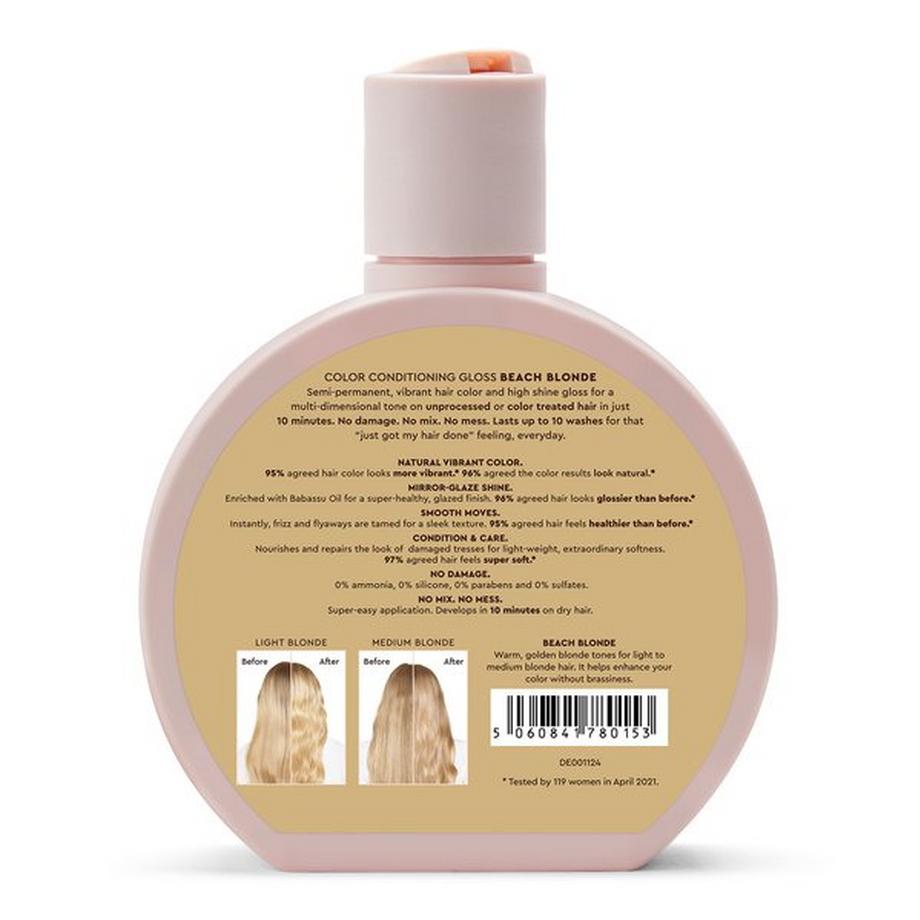 Glaze Color Cond. Gloss Beach Blonde Super Color Conditioning Hair Gloss Beach Blonde 