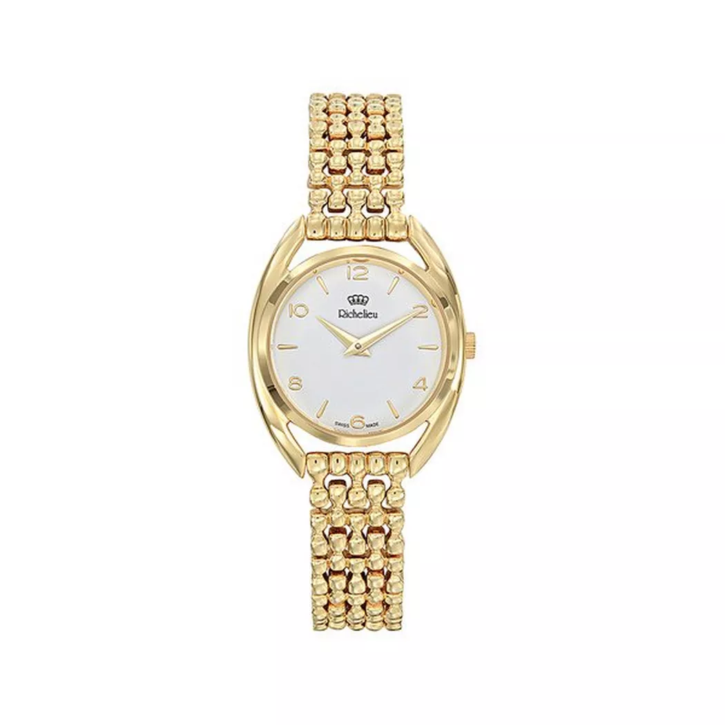 Richelieu - Analoguhr, Classic, 28mm, Gold