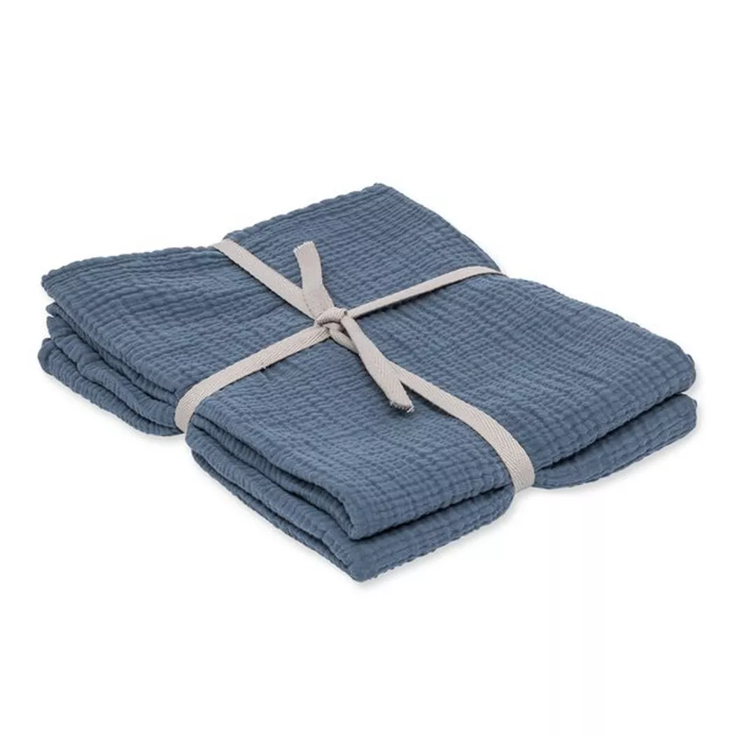 Manor - Küchentuch 2er Set, 50 x 70 cm, Mittelblau