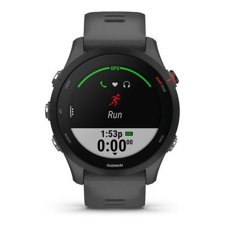 GARMIN Forerunner 255, Schiefergrau/schwarz Smartwatch Display 