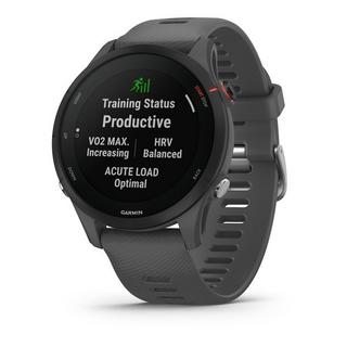 GARMIN Forerunner 255, Schiefergrau/schwarz Smartwatch Display 