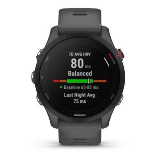 GARMIN Forerunner 255, Schiefergrau/schwarz Smartwatch Display 