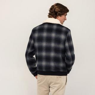 Manor Man Bomberjacke kariert mit Reissverschluss  