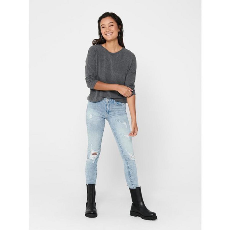 ONLY Top Col Rond Manches 3/4  