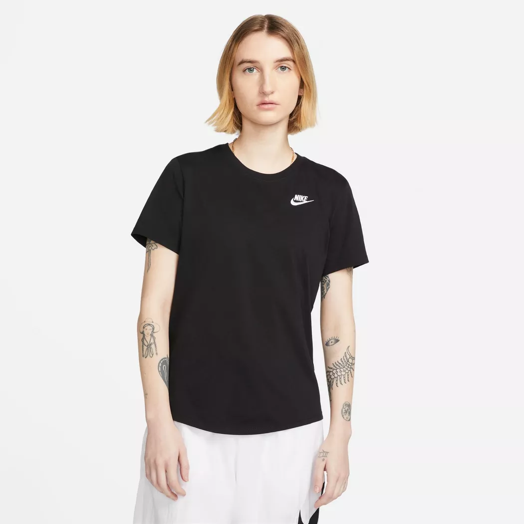 Lauftop NIKE "W NK TEMPO DF SS TOP", Damen, Gr. M, schwarz, reflective silv, Obermaterial: 100% Polyester, Tops, sportliche Schnittform, reflektierendes Logo, atmungsaktiv