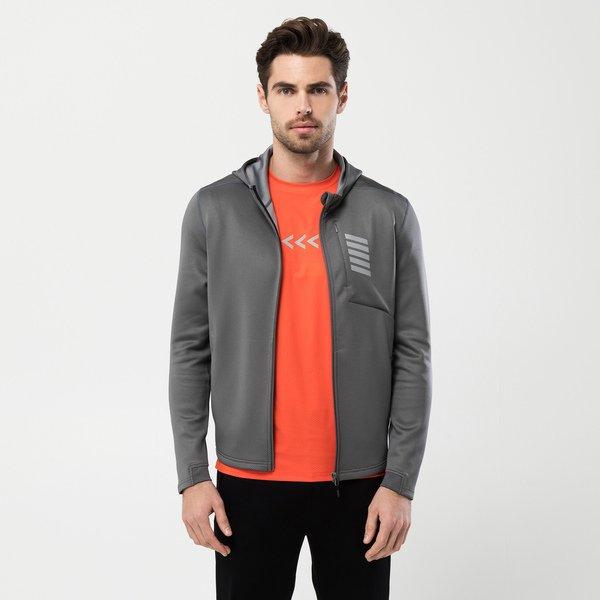 Image of Sweatjacke Mit Kapuze Unisex Grau L