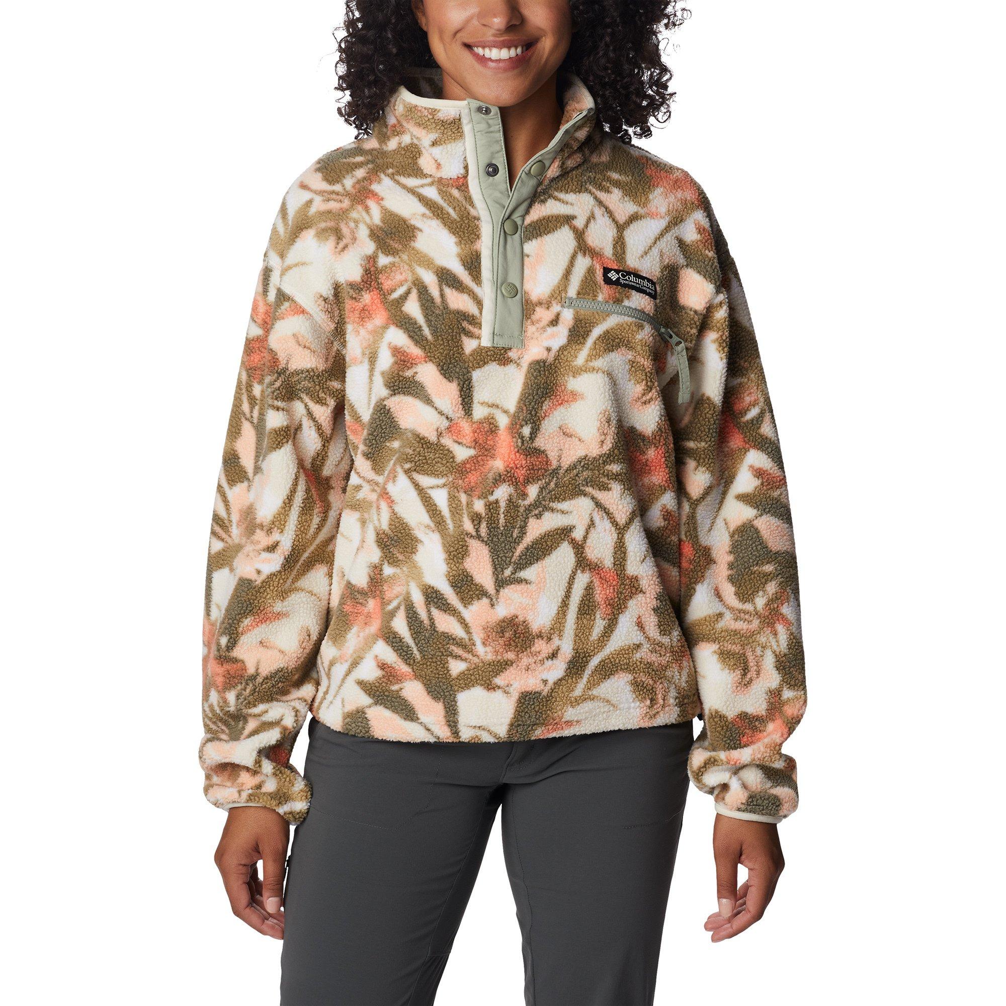 Image of Fleecepullover, Half-zip Damen Multicolor XL