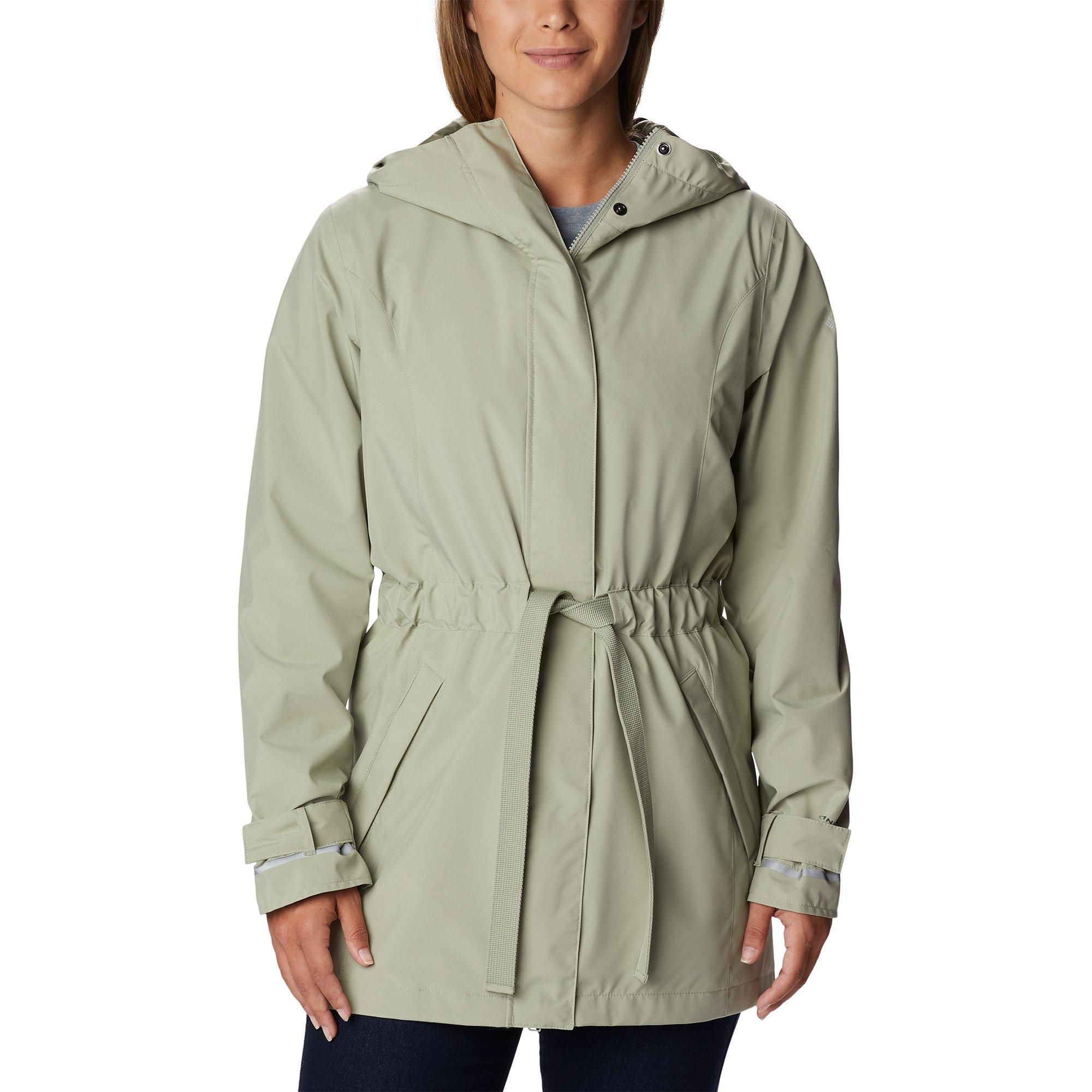 Image of Regenjacke Mit Kapuze Damen Pastellgrün L