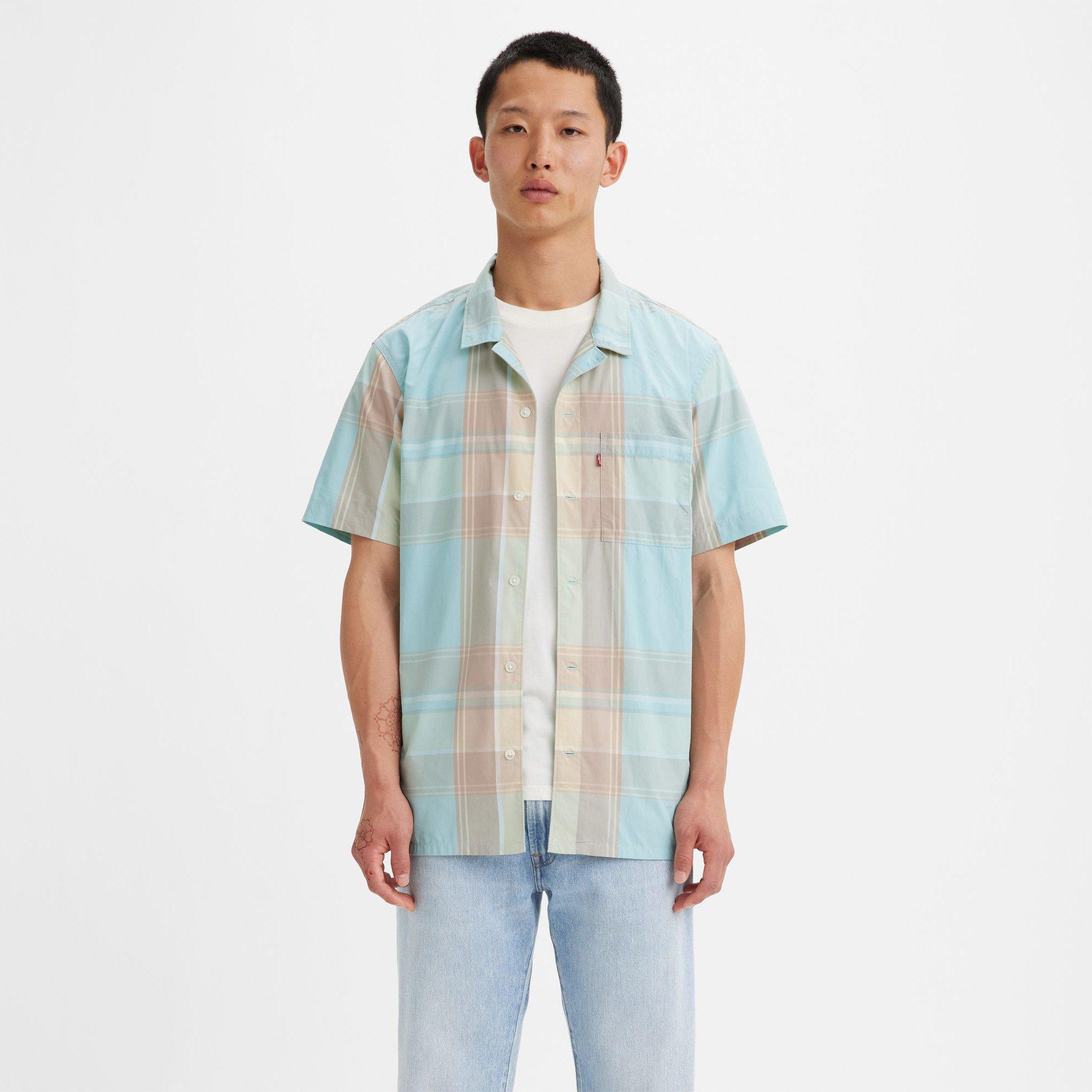 Image of Hemd, Kurzarm Herren Multicolor S