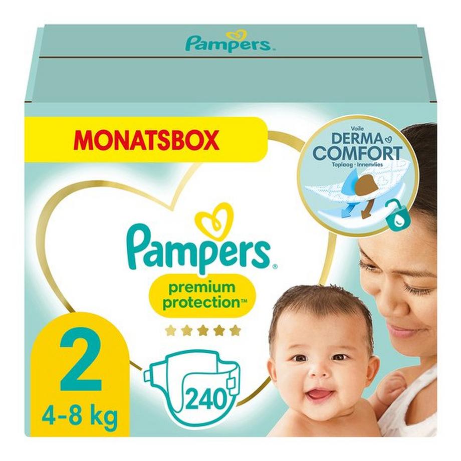 Premium Protection Grösse 2, Monatsbox, 4kg-8kg, 240 Pcs.