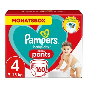 Baby-Dry Pants Grösse 4, Monatsbox, 9kg-15kg, 160 Pcs.