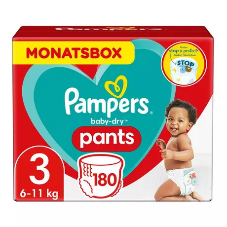 Condenseren campagne oneerlijk Pampers Baby Dry Pants Gr.3 Midi 6-11kg Monatsbox Baby-Dry Pants Grösse 3,  Monatsbox, 6kg-11kg, 180 Pcs. | online kaufen - MANOR