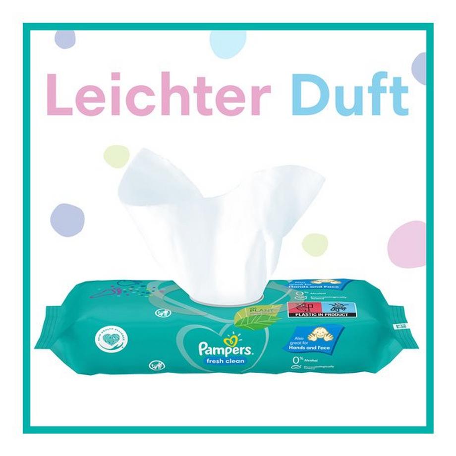 Pampers Feuchte Tücher Fresh Clean Fresh Clean Feuchttücher, 12 x 52 Pcs. 