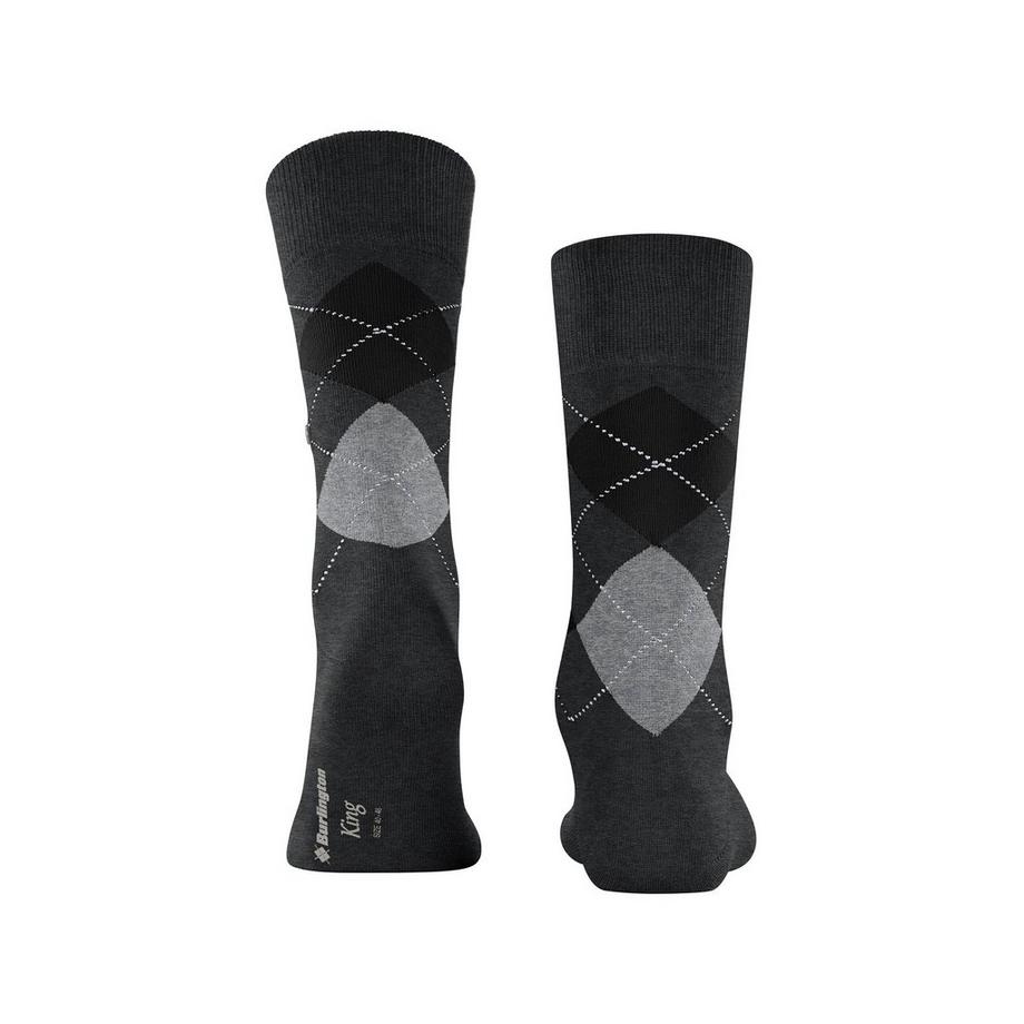 Burlington King SO Argyle Wadenlange Socken  