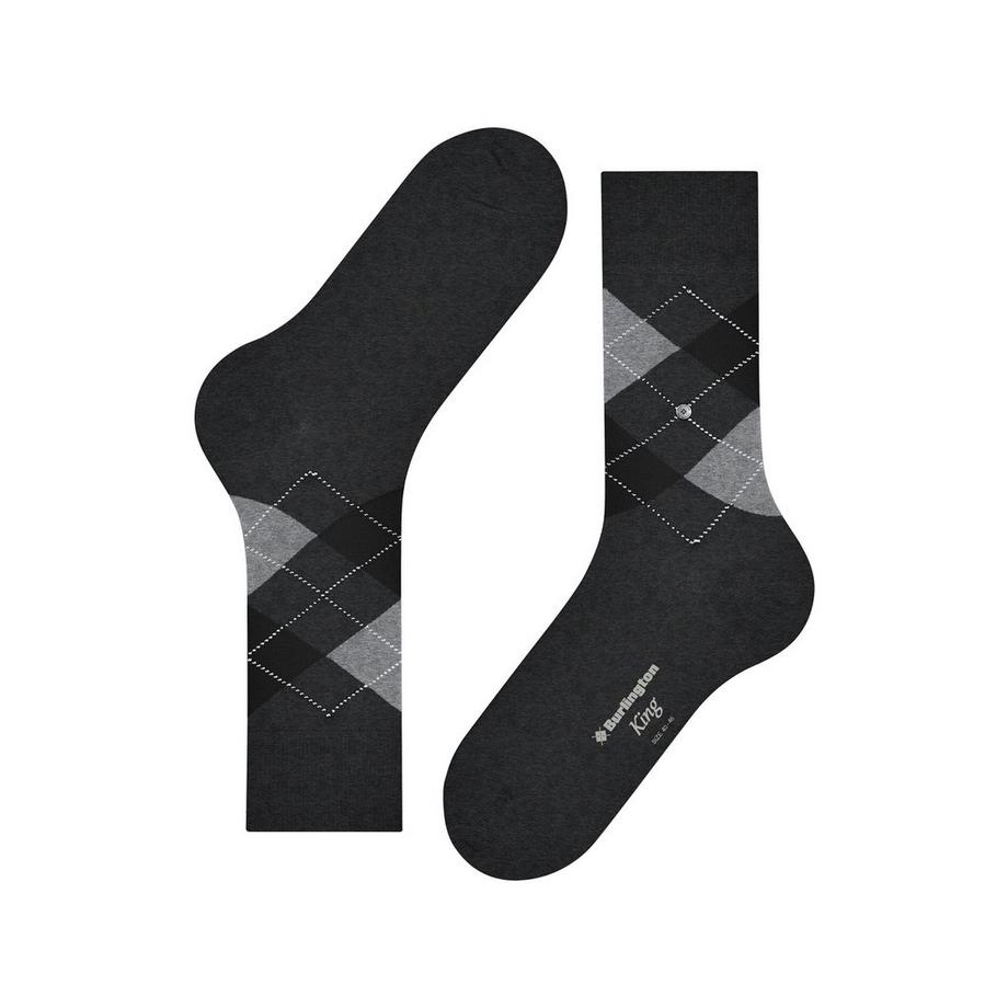 Burlington King SO Argyle Wadenlange Socken  