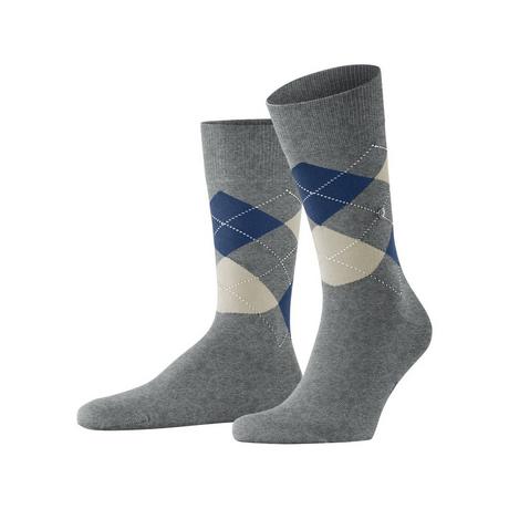 Burlington King SO Argyle Wadenlange Socken  