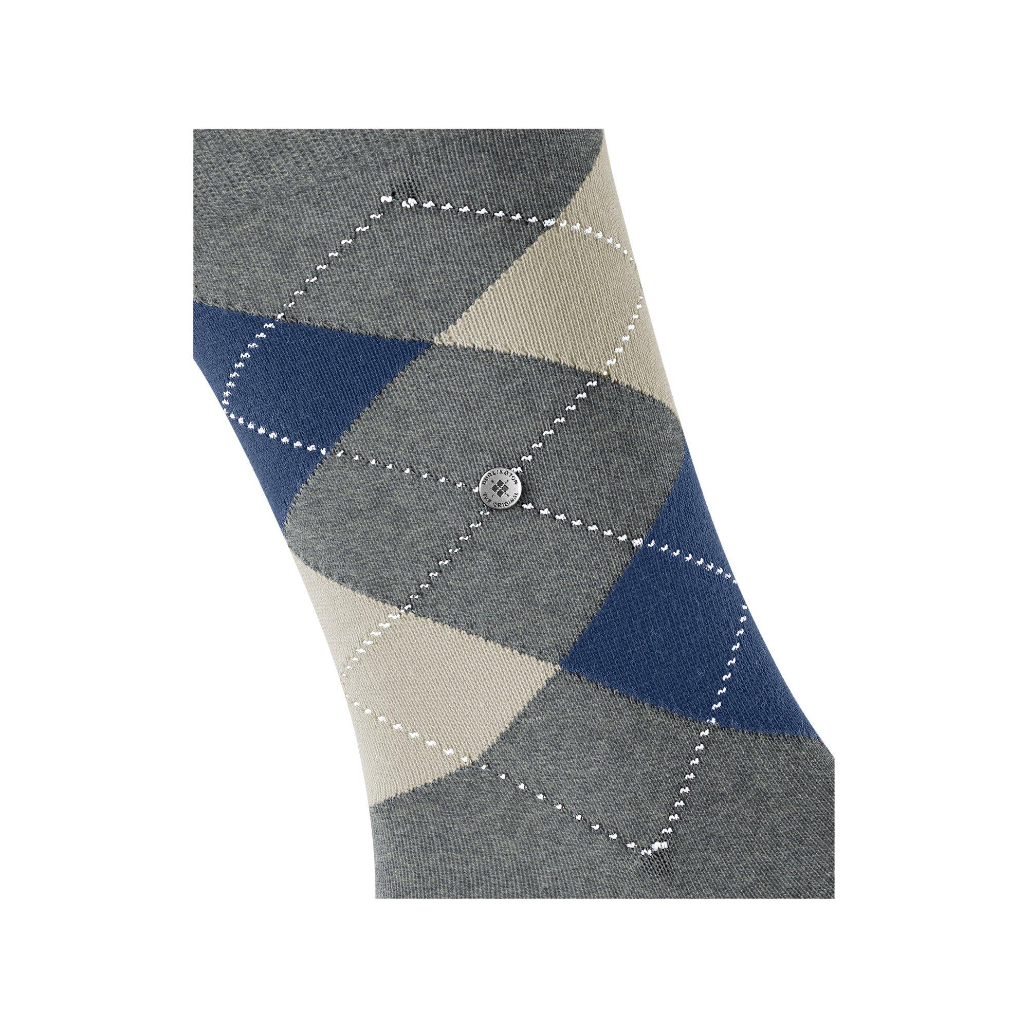 Burlington King SO Argyle Wadenlange Socken  