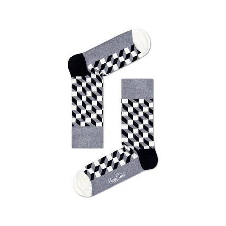 Happy Socks Filled Optic Blockmuster Socken  