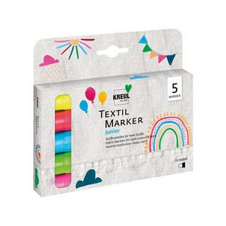C. Kreul Pastelli di stoffa Pennarelli per tessuti Junior, set di 5 