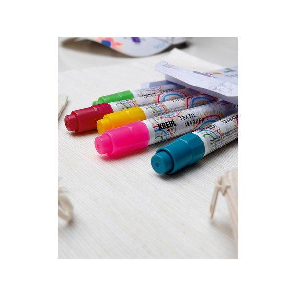 C. Kreul Crayon de tissu Marqueur Textile Junior, lot de 5 