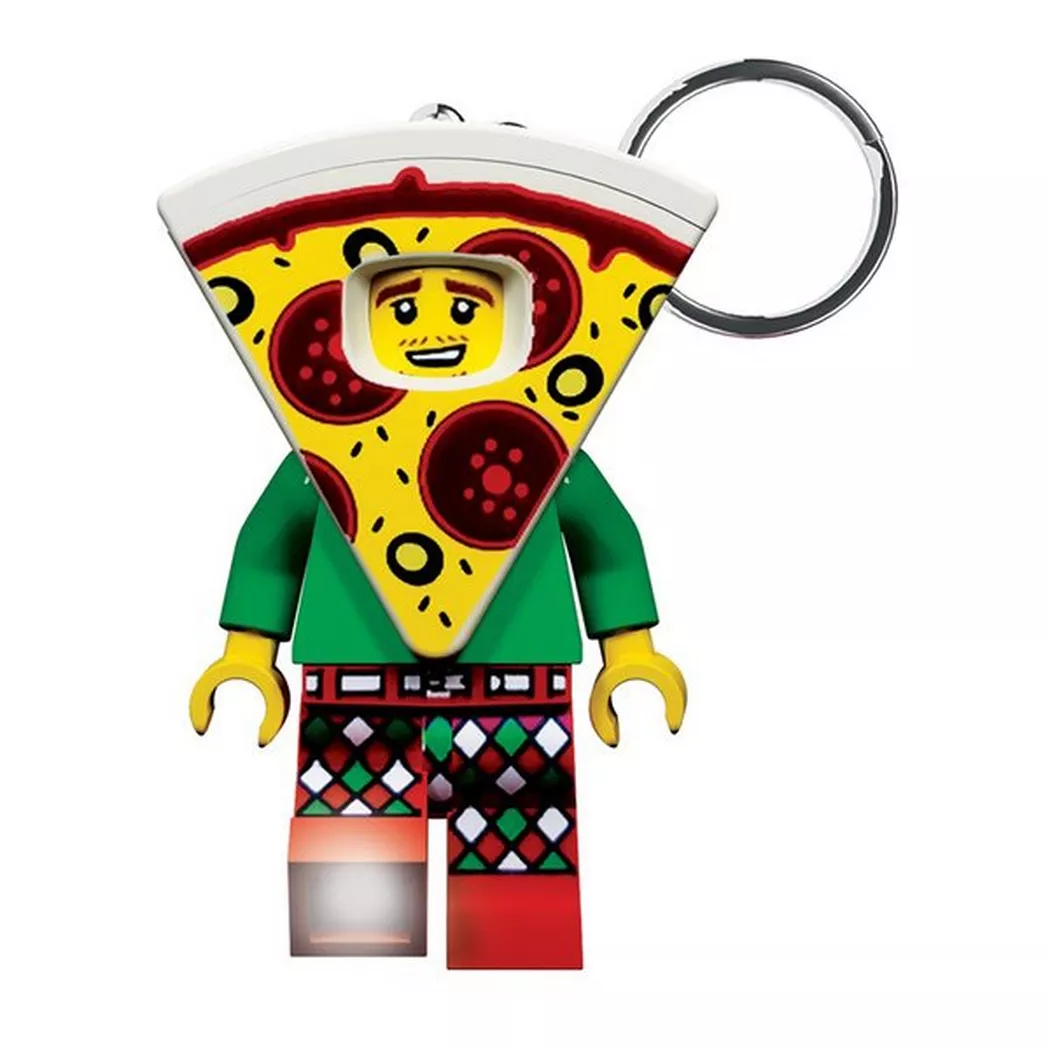 Lego - 52923 Pizza Key Light Schlüsselanhänger mit Taschenlampe, Multicolor