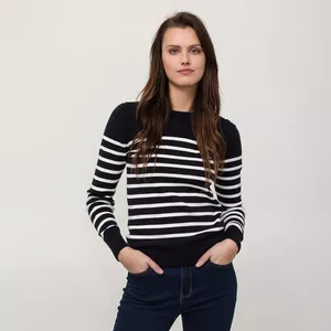 Maglione girocollo, manica lunga