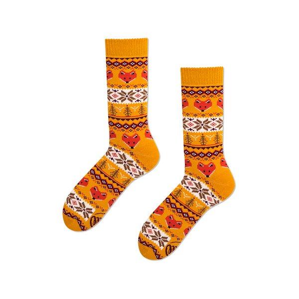 Many Mornings WARM FOX Wadenlange Socken 