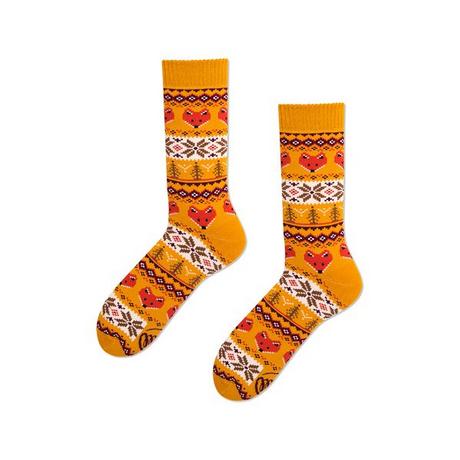 Many Mornings WARM FOX Wadenlange Socken 