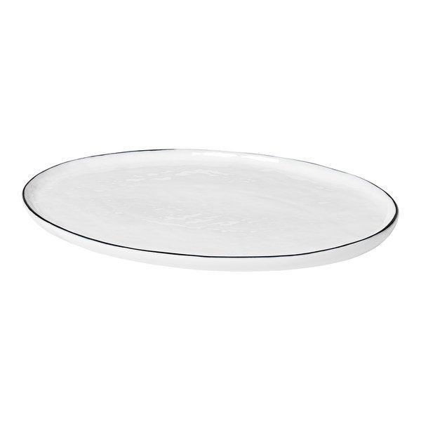 Image of Broste Copenhagen Ovale Platte Salt - 20 x 30 cm