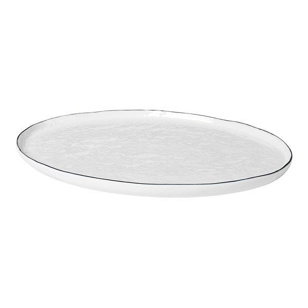 Image of Broste Copenhagen Ovale Platte Salt - 26.5X38.5CM