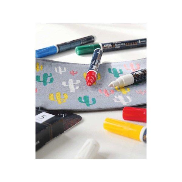 C. Kreul Stoffmalstift Textil Marker Opak medium 5er Set 