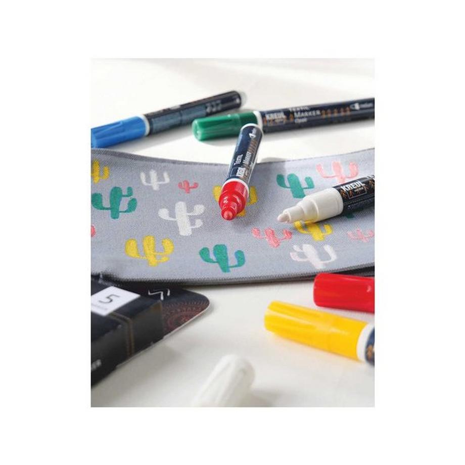 C. Kreul Stoffmalstift Textil Marker Opak medium 5er Set 